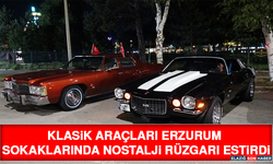 Klasik Araçları Erzurum Sokaklarında Nostalji Rüzgarı Estirdi