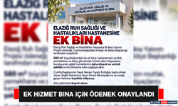 Ek Hizmet Bina İçin Ödenek Onaylandı