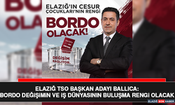 Elazığ TSO Başkan Adayı Ballıca: Bordo Değişimin ve İş Dünyasının Buluşma Rengi Olacak