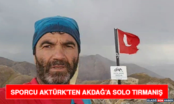 Sporcu Aktürk'ten Akdağ’a Solo Tırmanış