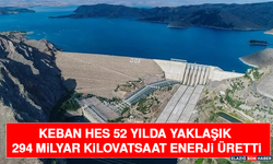 Keban HES 52 Yılda Yaklaşık 294 Milyar Kilovatsaat Enerji Üretti