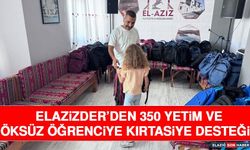 Elazizder’den 350 Yetim ve Öksüz Öğrenciye Kırtasiye Desteği