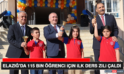 Elazığ'da 115 Bin Öğrenci İçin İlk Ders Zili Çaldı