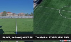 Baskil, Karakoçan ve Palu’da Spor Altyapısı Yenilendi