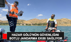 Hazar Gölü'nün Güvenliğini Botlu Jandarma Ekibi Sağlıyor