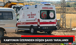 Kamyonun Üzerinden Düşen Şahıs Yaralandı