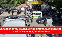 Elazığ’da Okul Çevrelerinde Narko Alan Denetimi: 176 Kişi ve 38 Araç Sorgulandı