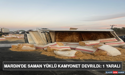 Mardin'de Saman Yüklü Kamyonet Devrildi: 1 Yaralı