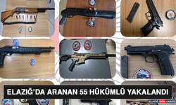 Elazığ’da Aranan 55 Hükümlü Yakalandı