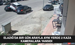 Elazığ'da Bir Gün Arayla Aynı Yerde 2 Kaza Kameralara Yansıdı