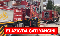 Elazığ’da Çatı Yangını