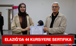 Elazığ’da 44 Kursiyere Sertifika