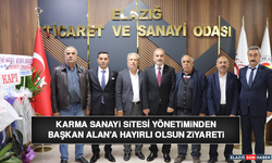 Karma Sanayi Sitesi Yönetiminden Başkan Alan’a Hayırlı Olsun Ziyareti