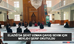 Elazığ'da Şehit Uzman Çavuş Sevim İçin Mevlid-İ Şerif Okutuldu