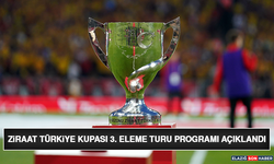 Ziraat Türkiye Kupası 3. Eleme Turu Programı Açıklandı