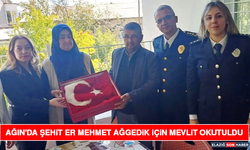 Ağın'da Şehit Er Mehmet Ağgedik İçin Mevlit Okutuldu