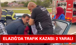 Elazığ'da Trafik Kazası: 2 Yaralı