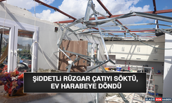 Şiddetli Rüzgar Çatıyı Söktü, Ev Harabeye Döndü