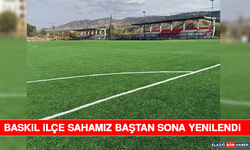 Baskil İlçe Sahamız Baştan Sona Yenilendi