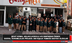 Şehit Kemal Aslan İlkokulu 4/B Sınıfından Örnek Sosyal Sorumluluk Projesi: 300 Kişilik Yemeğe Destek Oldular