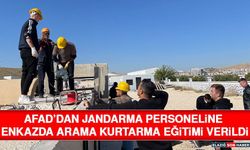 AFAD’dan Jandarma Personeline Enkazda Arama Kurtarma Eğitimi Verildi