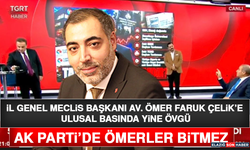İl Genel Meclis Başkanı Av. Ömer Faruk Çelik’e Ulusal Basında Yine Övgü