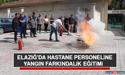 Elazığ'da Hastane Personeline Yangın Farkındalık Eğitim