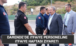 Darende’de İtfaiye Personeline İtfaiye Haftası Ziyareti