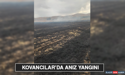 Kovancılar’da Anız Yangını