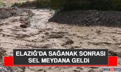 Elazığ’da Sağanak Sonrası Sel Meydana Geldi