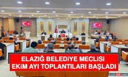 Elazığ Belediye Meclisi Ekim Ayı Toplantıları Başladı