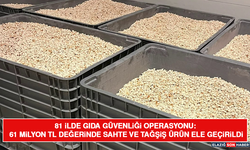 81 İlde Gıda Güvenliği Operasyonu: 61 Milyon TL Değerinde Sahte ve Tağşiş Ürün Ele Geçirildi