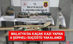 Malatya’da Kaçak Kazı Yapan 6 Şüpheli Suçüstü Yakalandı
