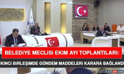 Belediye Meclisi Ekim Ayı Toplantıları: İkinci Birleşimde Gündem Maddeleri Karara Bağlandı