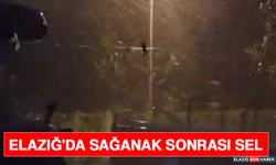 Elazığ'da Sağanak Sonrası Sel