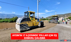 Aydın'ın 17 İlçesinde Yollar İçin Eş Zamanlı Çalışma