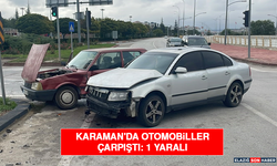 Karaman'da Otomobiller Çarpıştı: 1 Yaralı