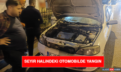 Seyir Halindeki Otomobilde Yangın