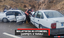 Malatya'da İki Otomobil Çarpıştı: 6 Yaralı