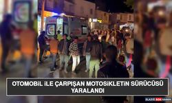 Otomobil İle Çarpışan Motosikletin Sürücüsü Yaralandı
