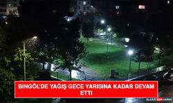 Bingöl'de Yağış Gece Yarısına Kadar Devam Etti