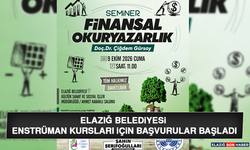 Elazığ Belediyesi Enstrüman Kursları İçin Başvurular Başladı