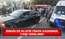 Bingöl’de İki Ayrı Trafik Kazasında 3 Kişi Yaralandı