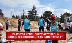 Elazığ'da Yerel Düzey Afet Sağlık Grubu Operasyonel Plan Saha Tatbikatı