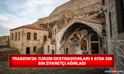 Trabzon'da Turizm Destinasyonları 9 Ayda 539 Bin Ziyaretçi Ağırladı