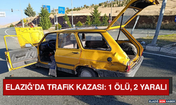 Elazığ’da Trafik Kazası: 1 Ölü, 2 Yaralı