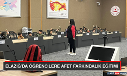 Elazığ’da Öğrencilere Afet Farkındalık Eğitimi