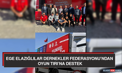 Ege Elazığlılar Dernekler Federasyonu’ndan Oyun Tırı’na Destek