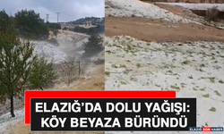 Elazığ’da Dolu Yağışı: Köy Beyaza Büründü