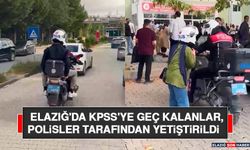 Elazığ'da KPSS'ye Geç Kalanlar, Polisler Tarafından Yetiştirildi